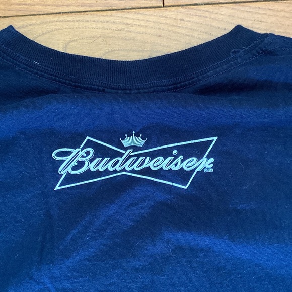 🏒Budweiser Hockey Night in Canada tshirt short sleeve large men’s navy. - Picture 3 of 8